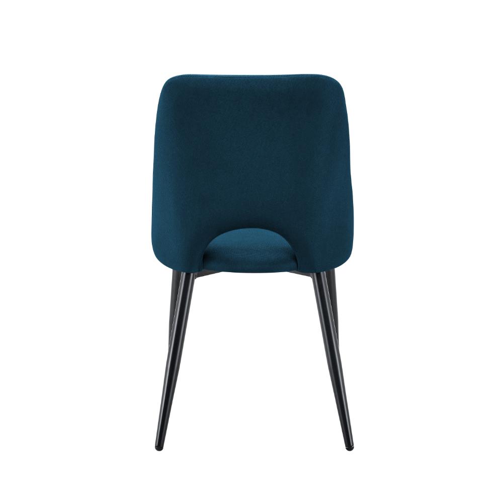 Set de 2 Sillas Urban, Color Azul, con Espaldar y Diseño Moderno, detalle de acabado