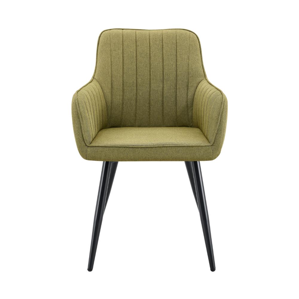 Set de 2 Sillas Neo, Color Verde, con Espaldar y Diseño Moderno