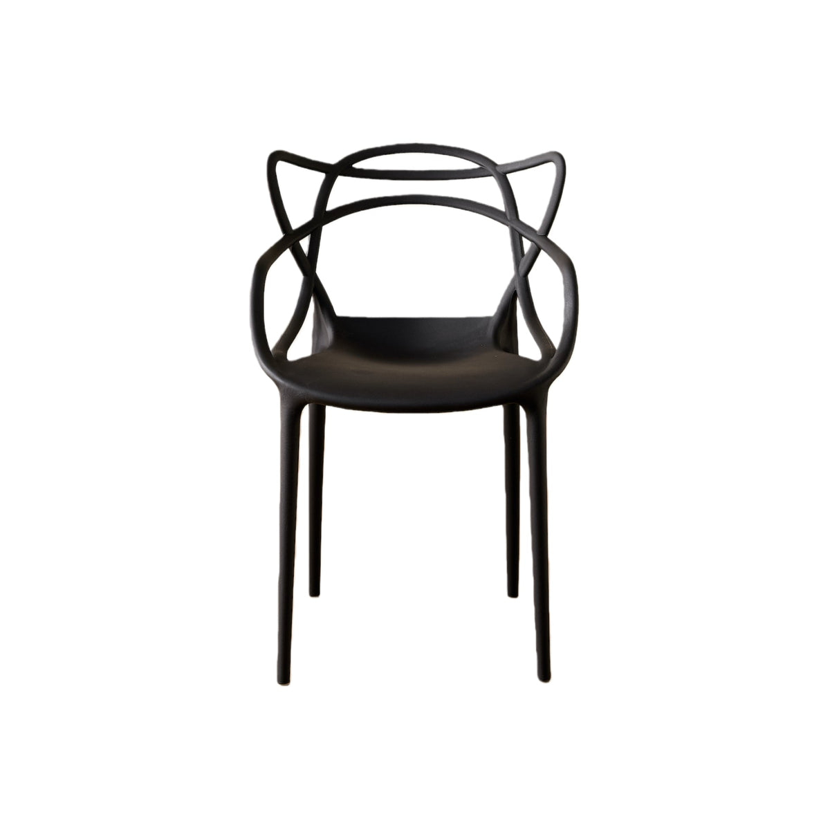 Set de 2 Sillas Palermo, Color Negro, con Espaldar y Diseño Moderno