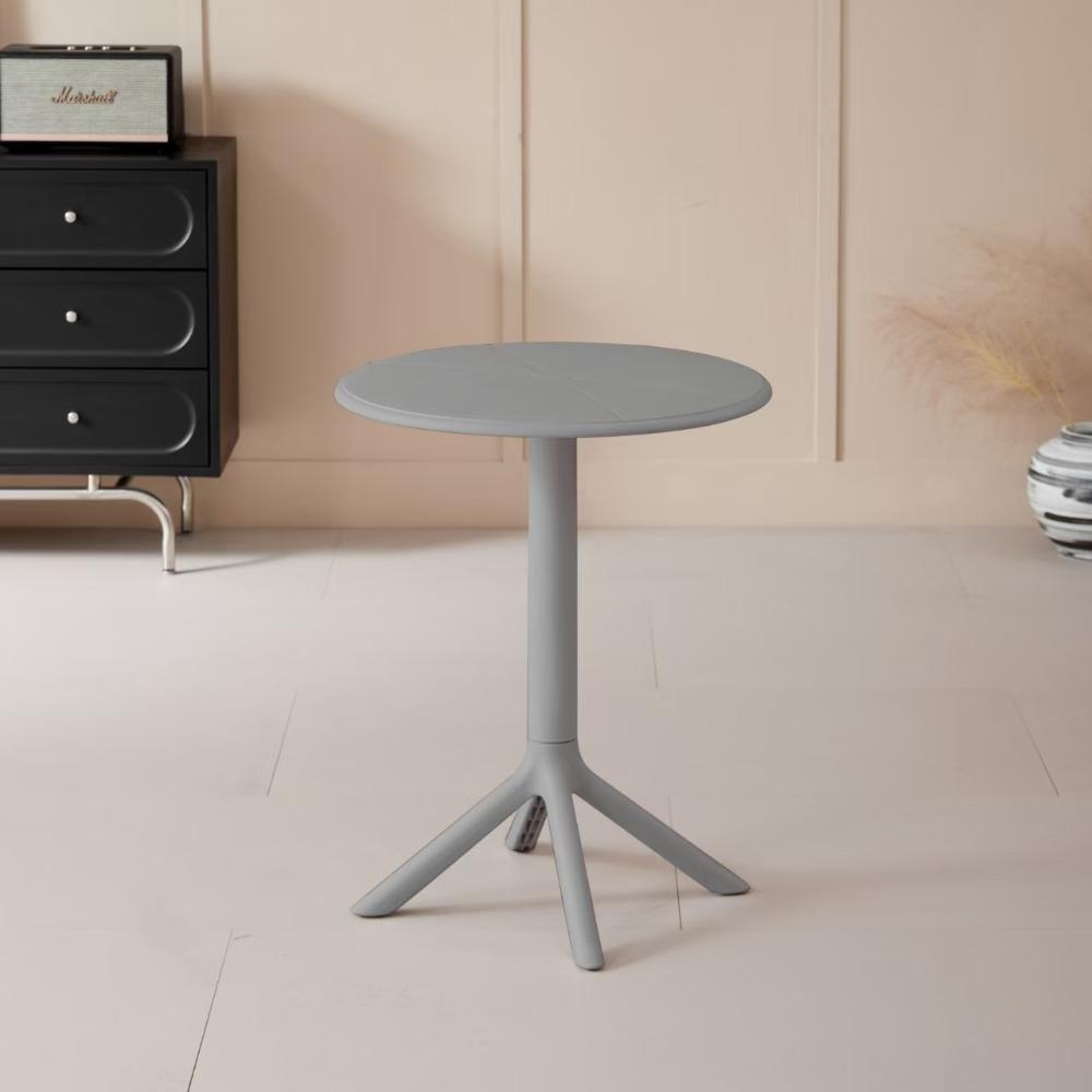 Juego de Comedor Nest · Mesa Redonda + 4 Sillas · Blanco