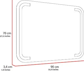 Espejo Brown Led Touch