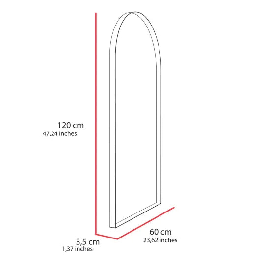 Espejo Dalton 120 x 60 cm