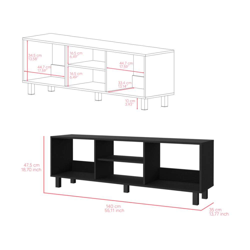 Combo para Sala Pity, Wengue, Incluye Mesa para TV 65" y Mesa de Centro
