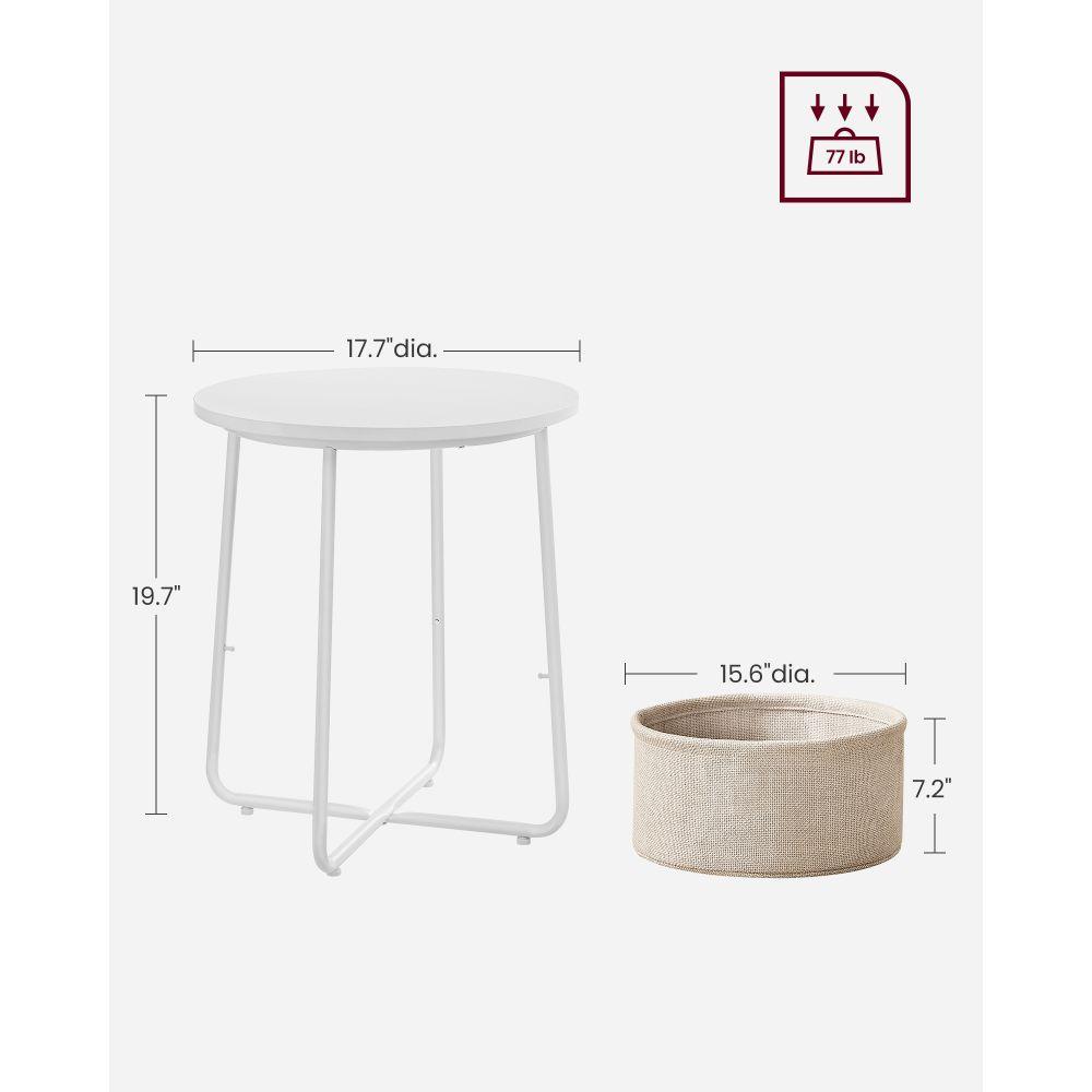 Mesa Auxiliar Kley · Blanco