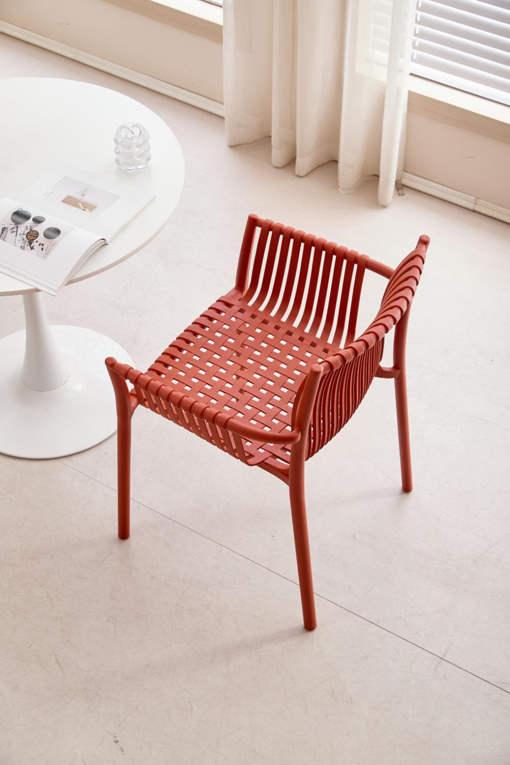 Juego de Comedor Menoza · 4 Sillas · Rojo