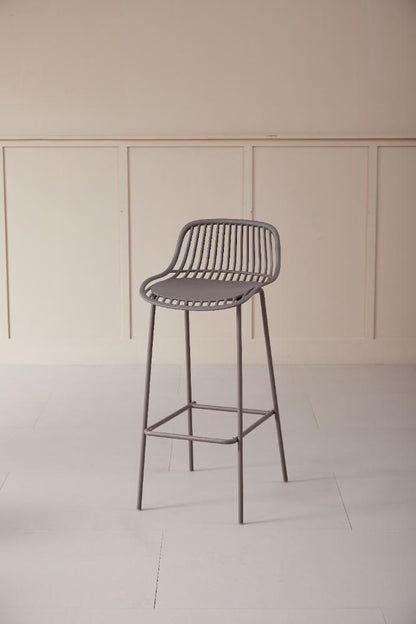 Set de 4 Sillas para Bar Tulum, Color Taupe, Diseño Moderno