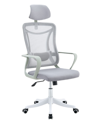 Combo Style escritorio y silla de oficina con respaldo en malla - en ambiente