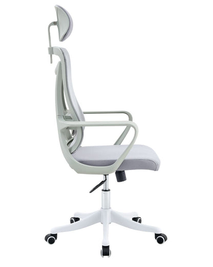 Combo Style escritorio y silla de oficina con respaldo en malla - vista posterior