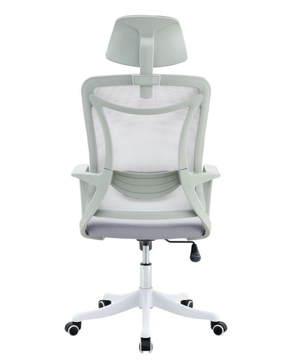 Combo Style escritorio y silla de oficina con respaldo en malla - medidas