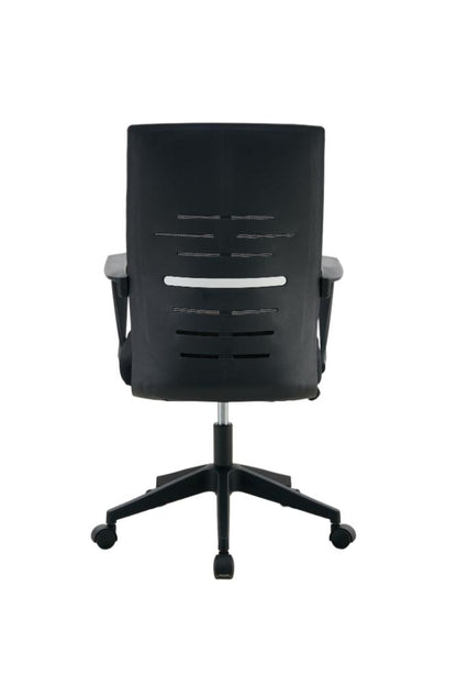 Silla de Escritorio Vertex, Negro, ergonómica con reposabrazos, en ambiente
