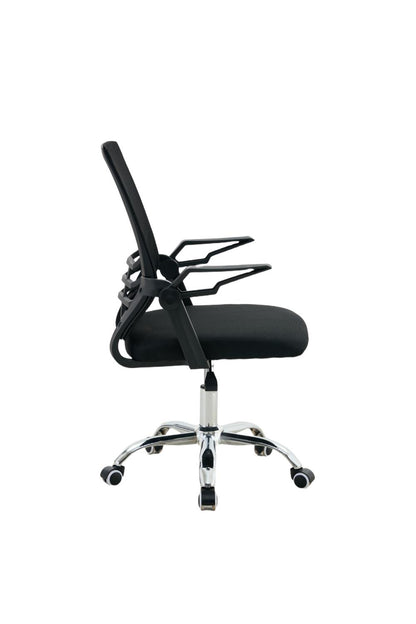 Silla de Escritorio Legacy, Negro, ergonómica con reposabrazos, vista posterior