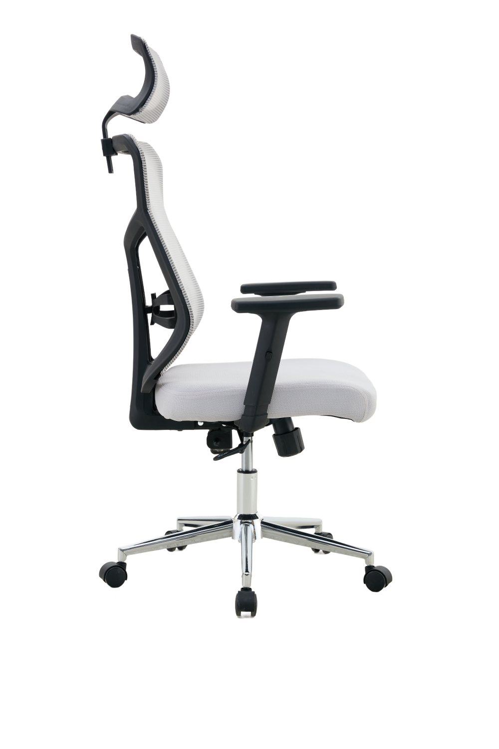 Silla de Escritorio Prime, Gris, Ergonómica con Altura Ajustable, vista posterior