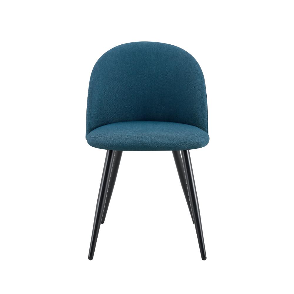 Set de 4 Sillas Core, Color Azul, con Espaldar y Diseño Moderno