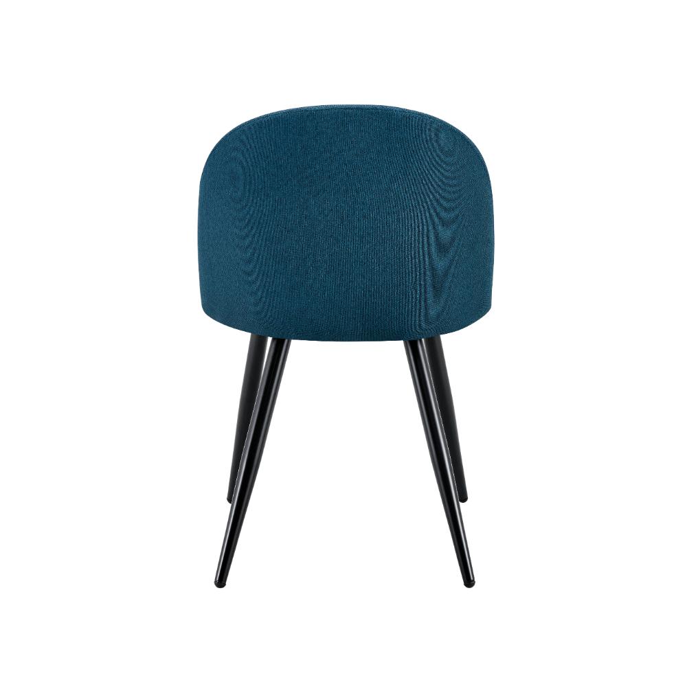Set de 4 Sillas Core, Color Azul, con Espaldar y Diseño Moderno