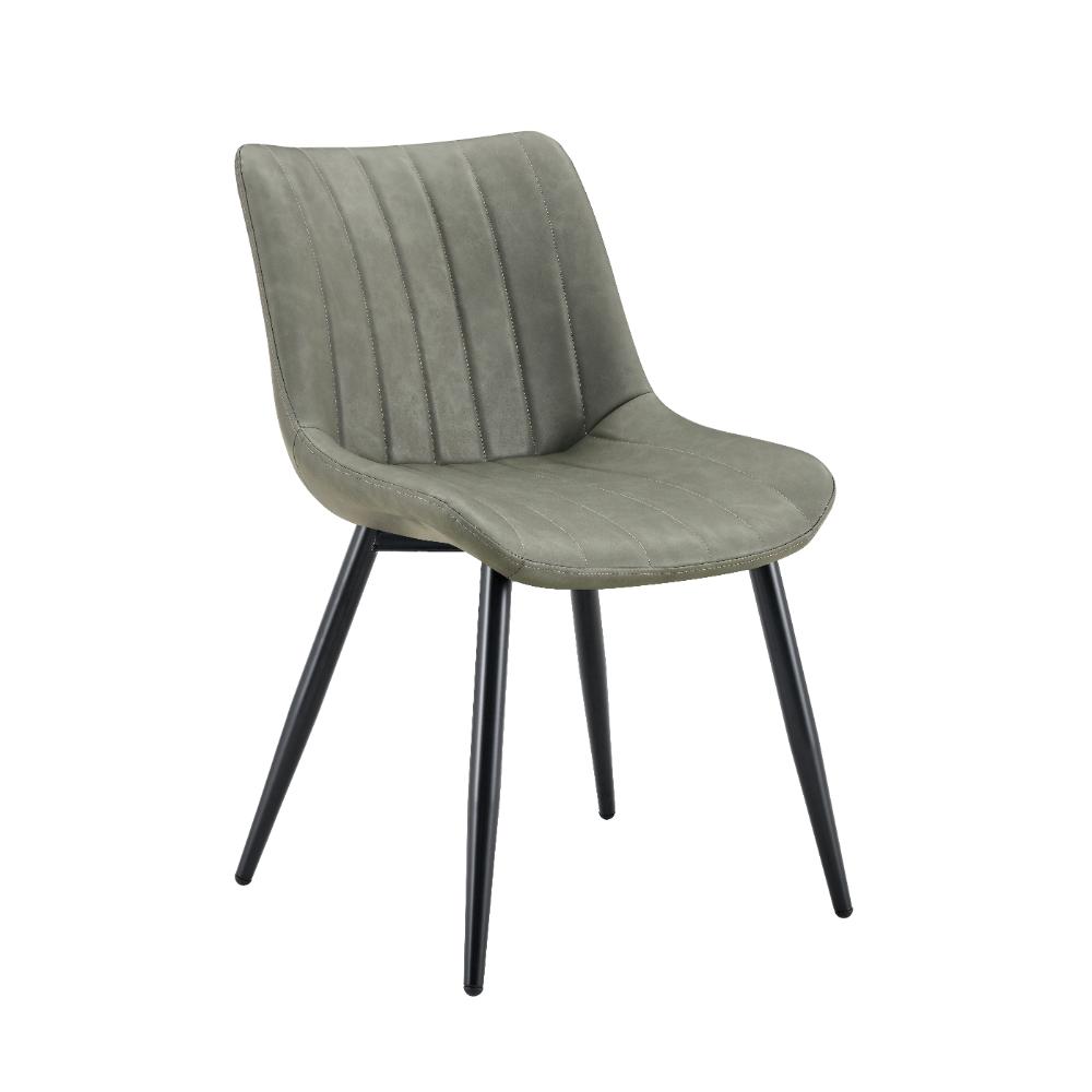 Set de 2 Sillas Nova, Color Verde Salvia, con Espaldar y Diseño Moderno, medidas