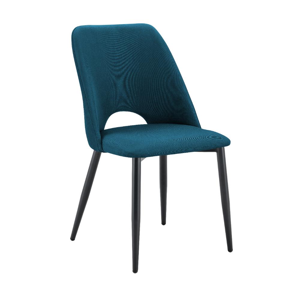 Set de 2 Sillas Urban, Color Azul, con Espaldar y Diseño Moderno, vista posterior