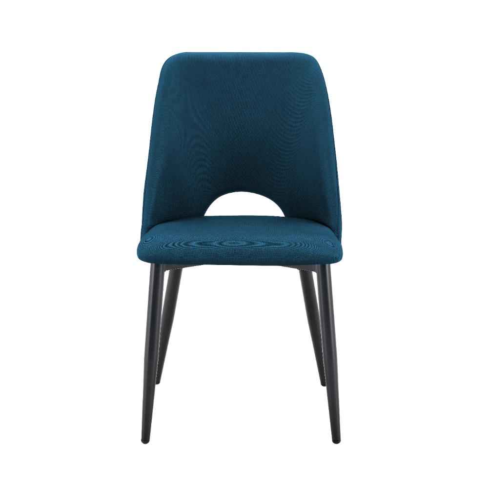 Set de 2 Sillas Urban, Color Azul, con Espaldar y Diseño Moderno, en ambiente