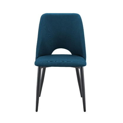 Set de 2 Sillas Urban, Color Azul, con Espaldar y Diseño Moderno, en ambiente