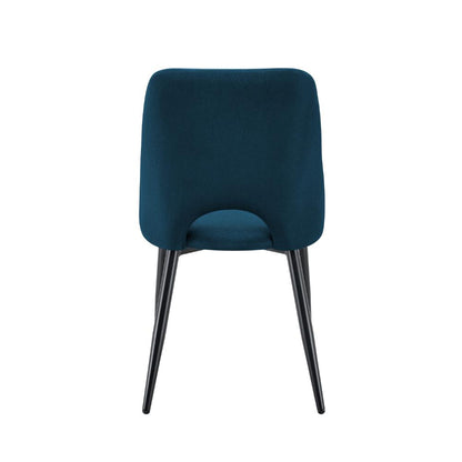 Set de 2 Sillas Urban, Color Azul, con Espaldar y Diseño Moderno, detalle de acabado