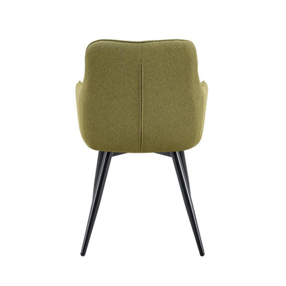 Set de 2 Sillas Neo, Color Verde, con Espaldar y Diseño Moderno
