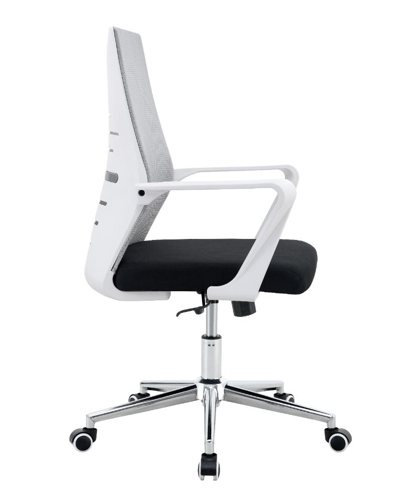 Silla de Escritorio Vertex, Gris, Ergonómica con Reposabrazos, vista posterior