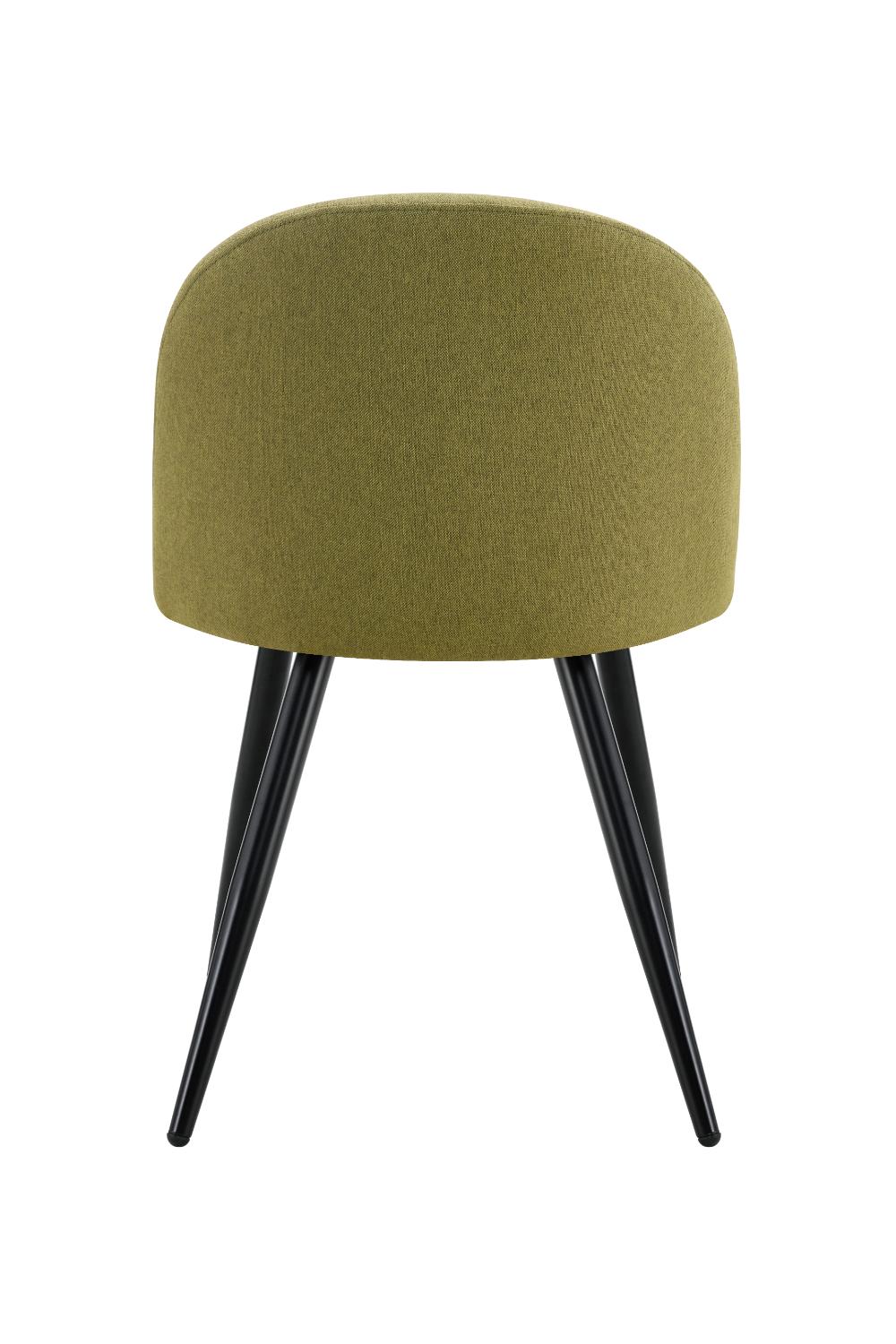Set de 4 Sillas Core, Color Verde, con Espaldar y Diseño Moderno