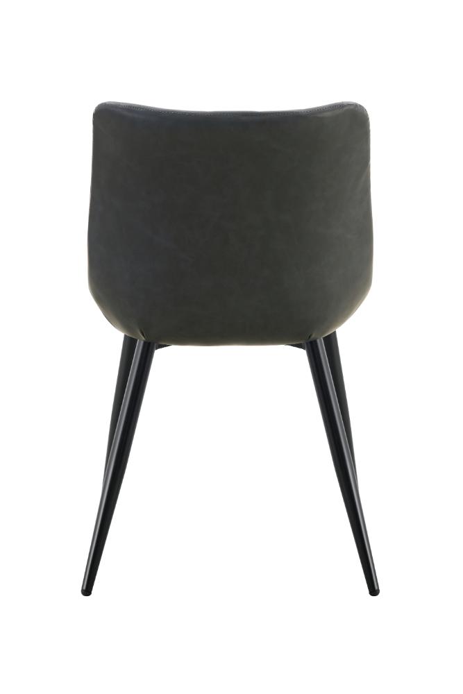 Set de 2 Sillas Nova, Color Negro, con Espaldar y Diseño Moderno, medidas