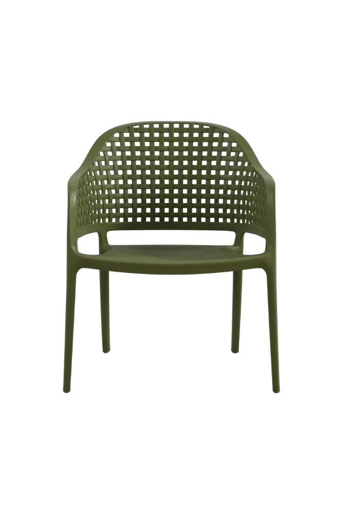 Juego de sala exterior Amalfi verde olivo: mesa de centro, 2 sillas y banco – vista 12