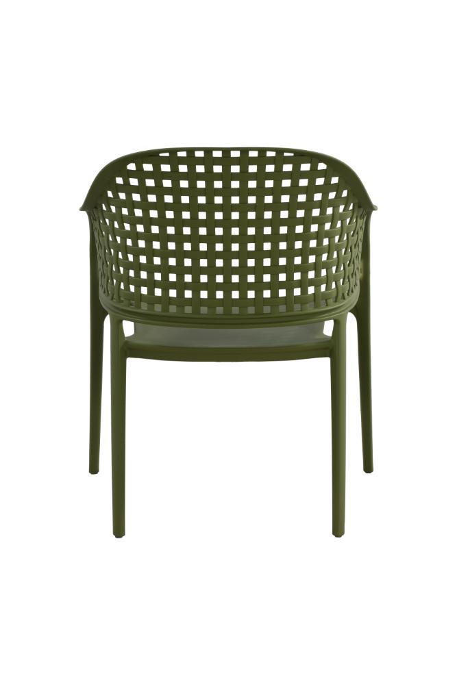 Juego de sala exterior Amalfi verde olivo: mesa de centro, 2 sillas y banco – vista 13