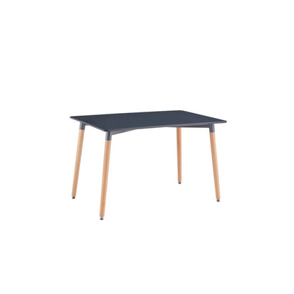 Juego de Comedor Velasca · 6 Sillas · Negro y Café Claro