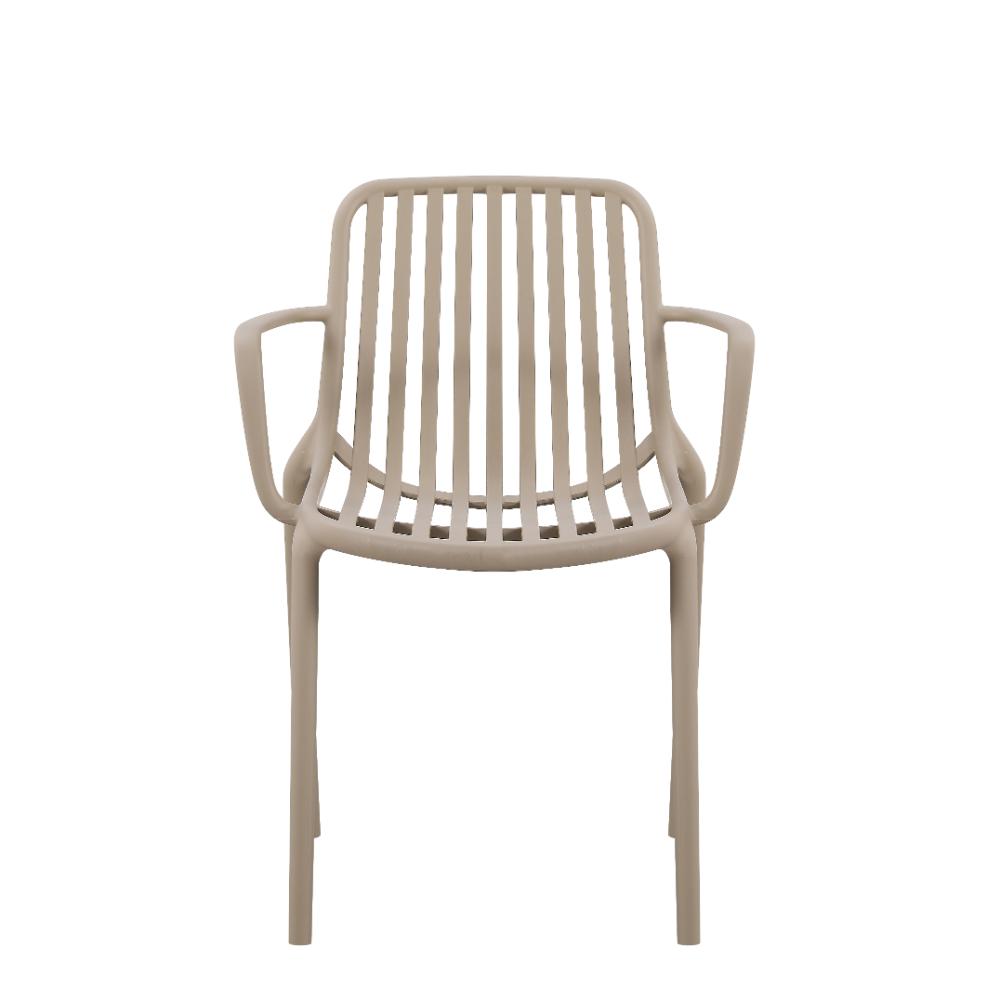 Set de 3 Sillas Premium, Color Verde - Gris y Taupe, con Espaldar