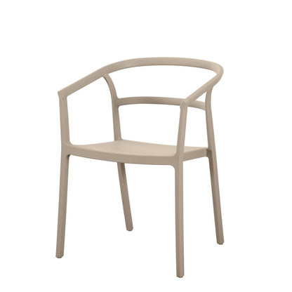 Silla Porto, Taupe, con Espaldar Minimalista y Diseño Moderno, detalle