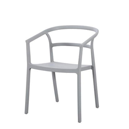 Silla Porto, Gris, con Espaldar Minimalista y Diseño Moderno, detalle