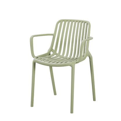 Set de 3 Sillas Premium, Color Verde - Gris y Taupe, con Espaldar