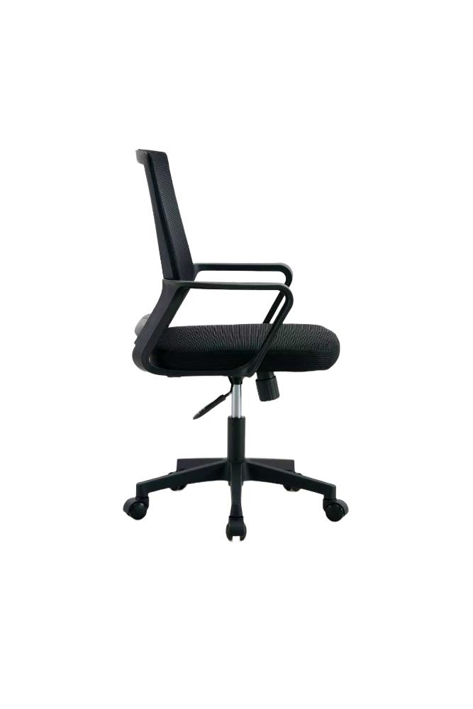 Silla de Escritorio Regal, Negro, ergonómica con reposabrazos, detalle