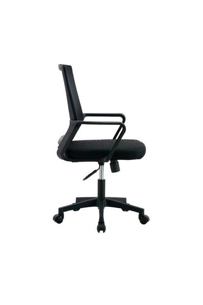 Silla de Escritorio Regal, Negro, ergonómica con reposabrazos, detalle