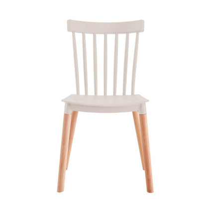 Juego de Comedor Velasca · 6 Sillas · Blanco y Café Claro