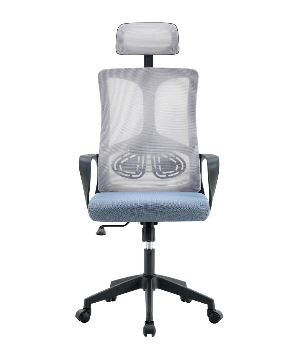 Combo oficina Home escritorio blanco y silla ergonómica de malla – vista 5