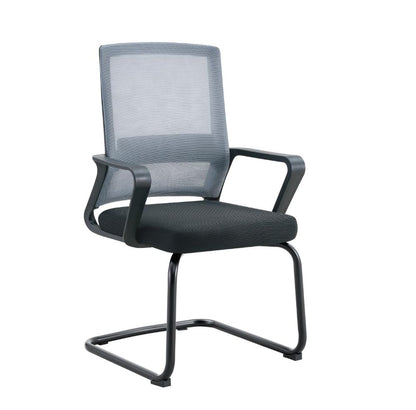 Silla de Escritorio Prestige, Gris, Ergonómica con Reposabrazos, vista lateral