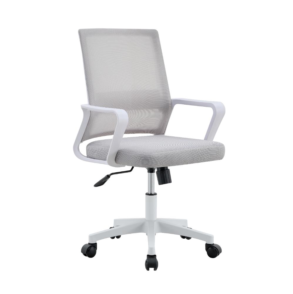 Silla de Escritorio Regal, Gris, Ergonómica con Reposabrazos, vista lateral