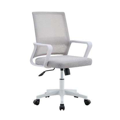 Silla de Escritorio Regal, Gris, Ergonómica con Reposabrazos, vista lateral