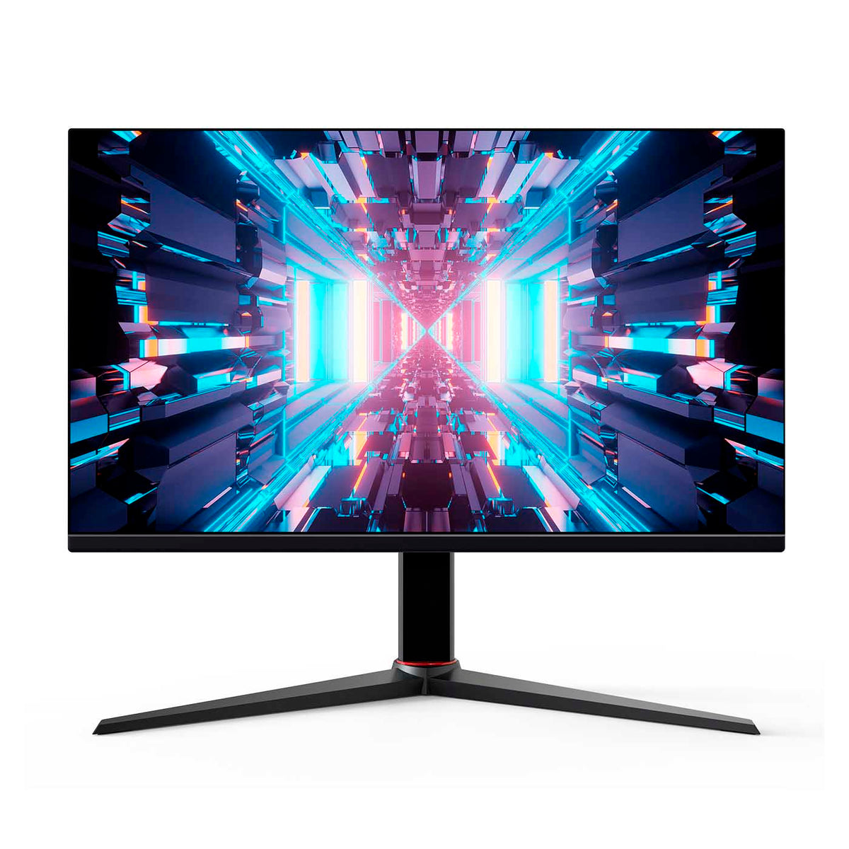 Combo Gamer · Escritorio, Silla y Monitor · Wengue y Rojo