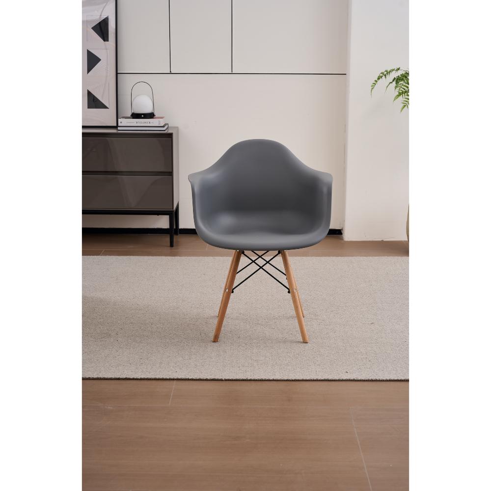 Juego de Comedor Lume · 4 Sillas · Gris