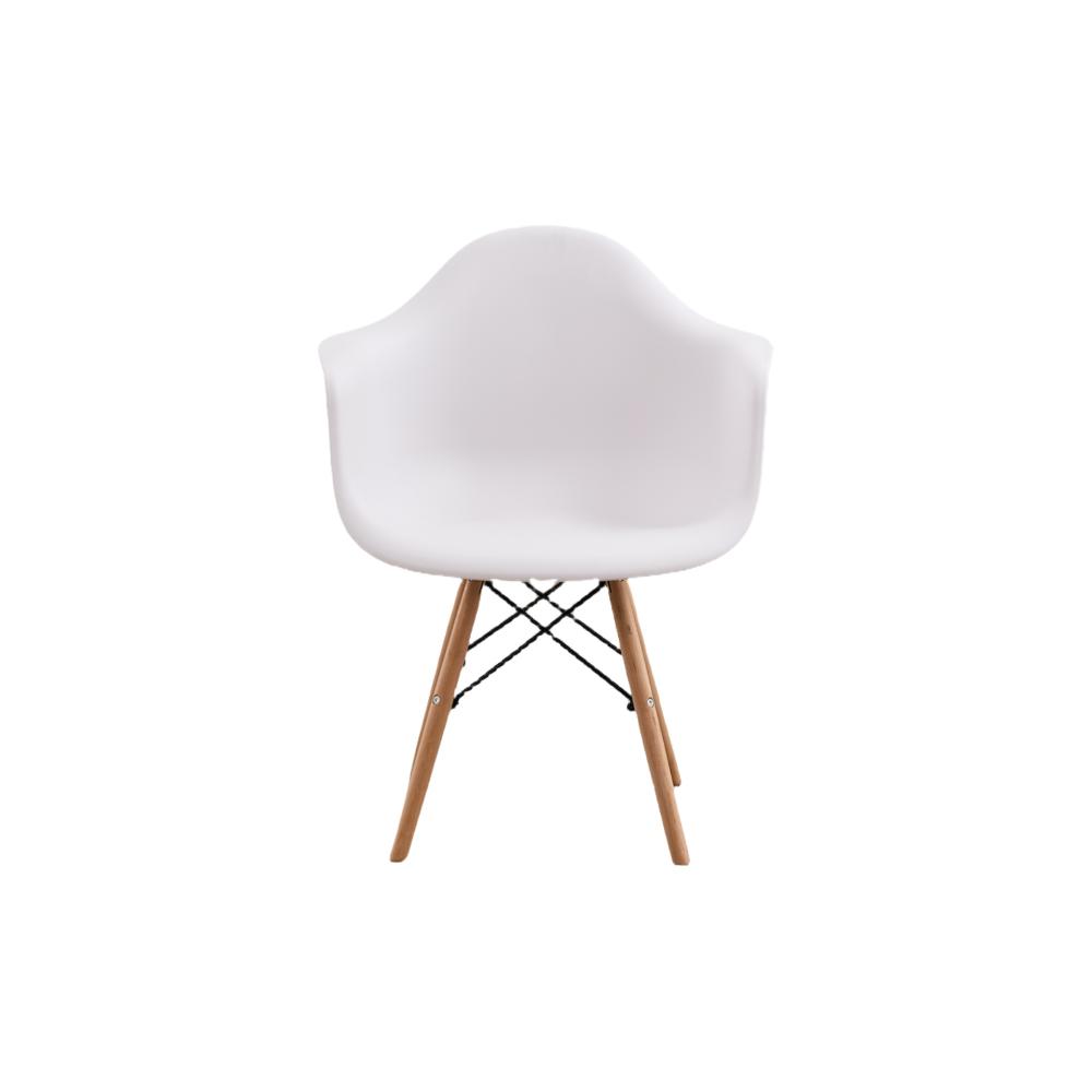 Combo Aura, Incluye Comedor y 4 Sillas con Espaldar en Color Blanco, en ambiente