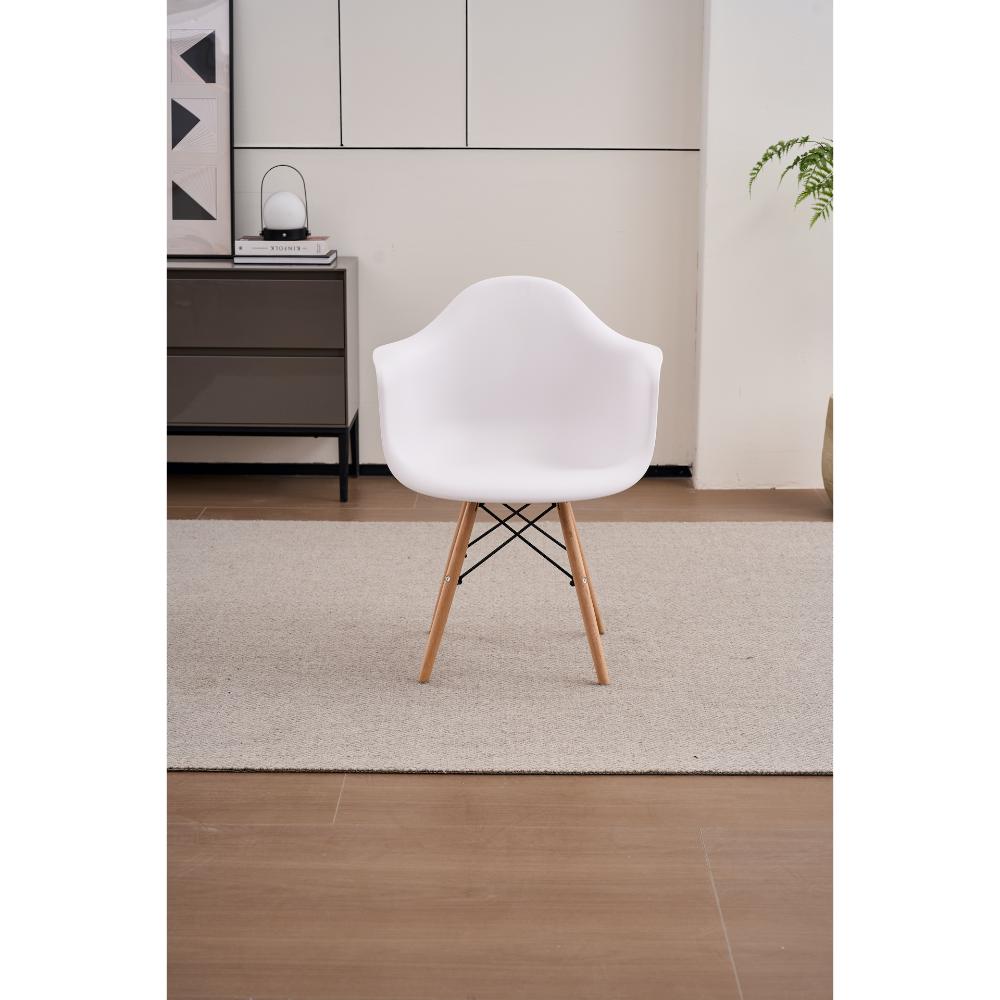 Juego de Comedor Noa · 4 Sillas · Blanco
