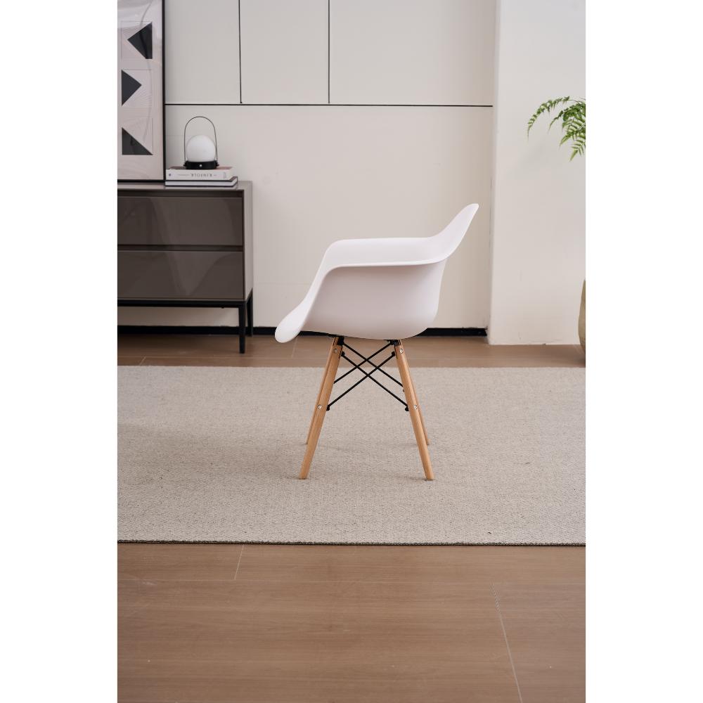 Juego de Comedor Noa · 4 Sillas · Blanco