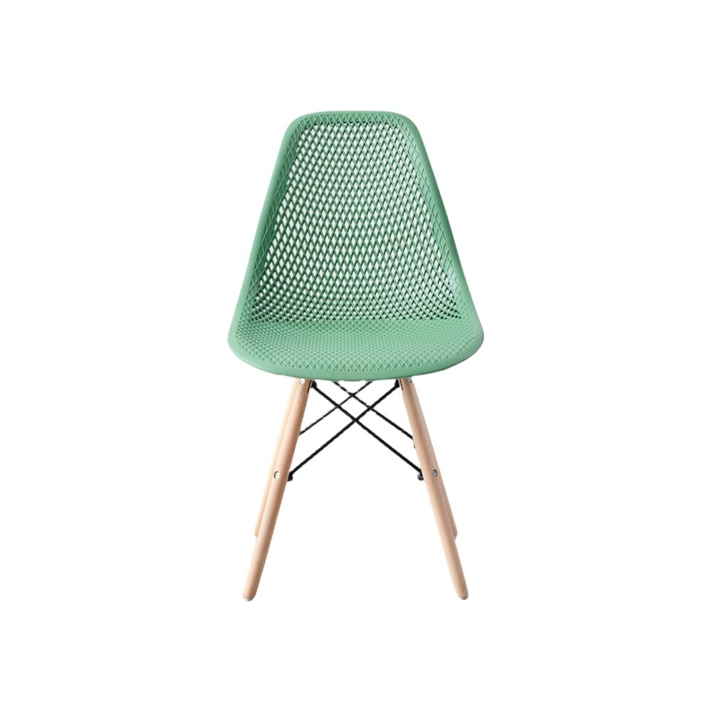 Combo Raizh, Incluye Comedor y 4 Sillas con Espaldar Color Verde Oliva grafito, en ambiente