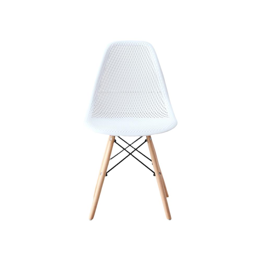 Juego de Comedor Luxe · 4 Sillas · Blanco