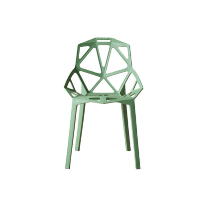 Silla Roxy, Color Verde, con Espaldar y Diseño Moderno, detalle de acabado