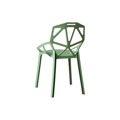 Silla Roxy, Color Verde, con Espaldar y Diseño Moderno, abierto